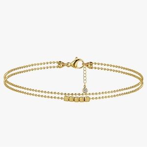 NEW 14K Gold Plated Elegant Gold Ankle Bracelet